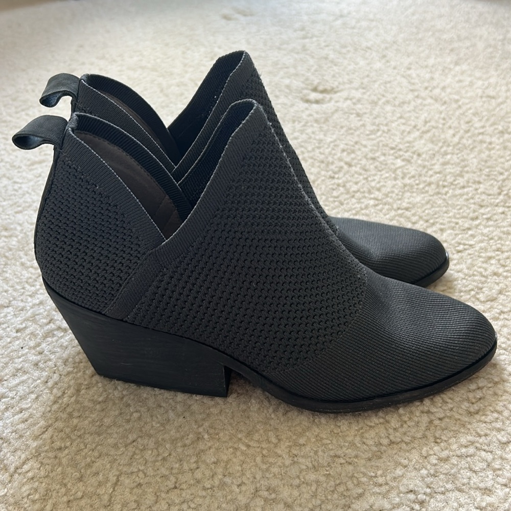 Eileen Fisher Joss Knit Ankle Boot Graphite - Picture 5 of 10